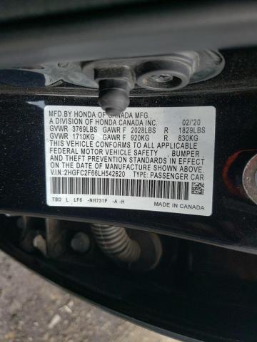 2020 HONDA CIVIC LX #3286498155