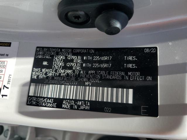2021 LEXUS NX 300 BAS JTJDARBZ6M5021777