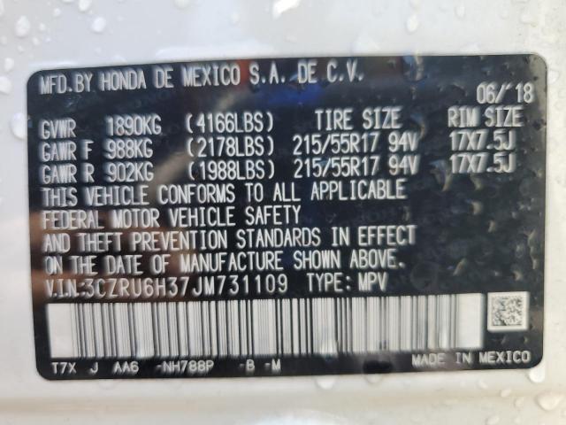 2018 HONDA HR-V LX 3CZRU6H37JM731109