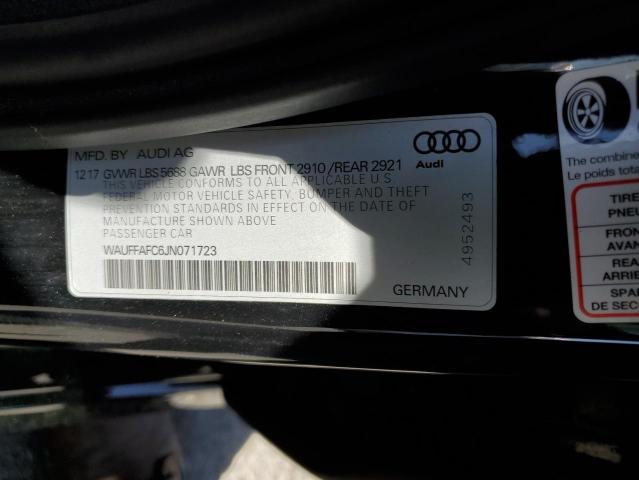 2018 AUDI S6 PREMIUM WAUFFAFC6JN071723