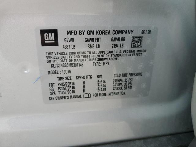 2021 CHEVROLET TRAX LS KL7CJNSB5MB301148