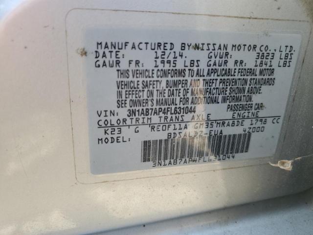 2015 NISSAN SENTRA S 3N1AB7AP4FL631044