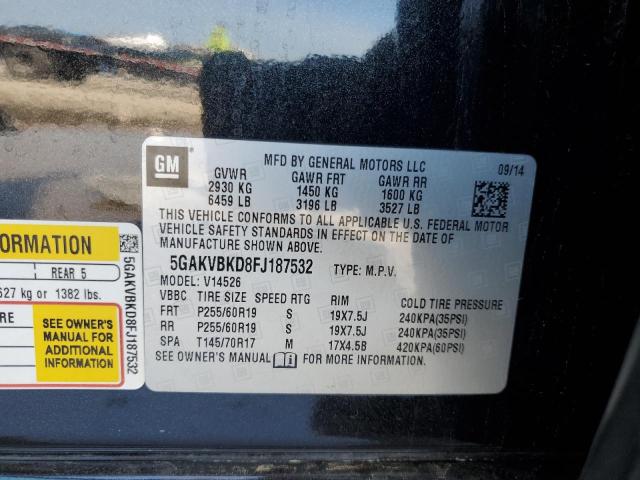 2015 BUICK ENCLAVE 5GAKVBKD8FJ187532