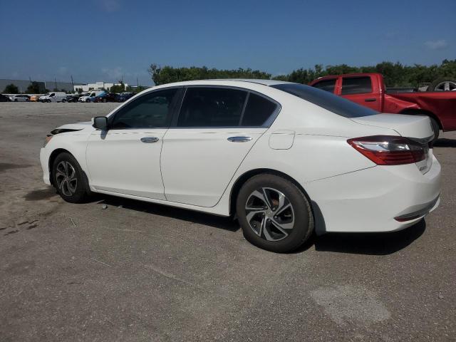 HONDA ACCORD LX 2016 white  gas 1HGCR2F39GA011844 photo #3