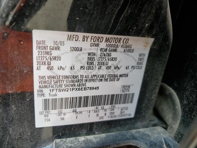 2006 FORD F250 SUPER DUTY #3302767340