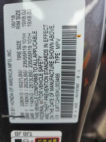 2019 ACURA RDX TECHNO 5J8TC2H50KL003466