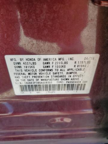 2016 ACURA ILX BASE WATCH PLUS 19UDE2F36GA009307