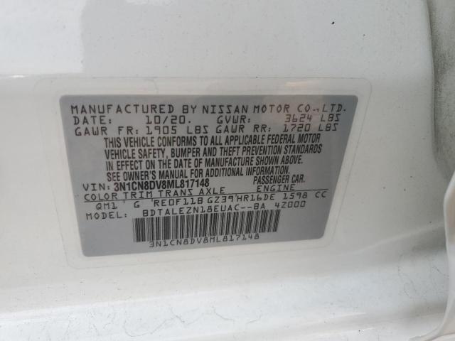 2021 NISSAN VERSA S 3N1CN8DV8ML817148