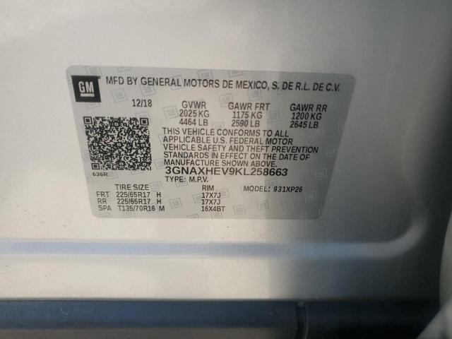 2019 CHEVROLET EQUINOX LS - 3GNAXHEV9KL258663