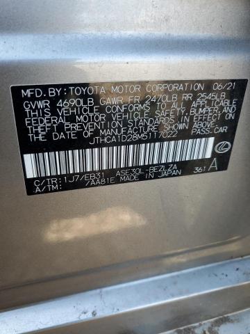 2021 LEXUS IS 300 JTHCA1D28M5117022
