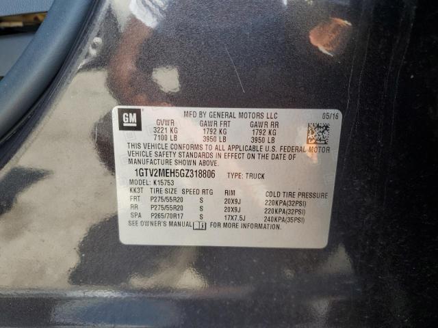 2016 GMC SIERRA K15 1GTV2MEH5GZ318806