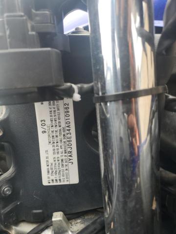 2004 YAMAHA YZFR6 L JYARJ06E34A010962
