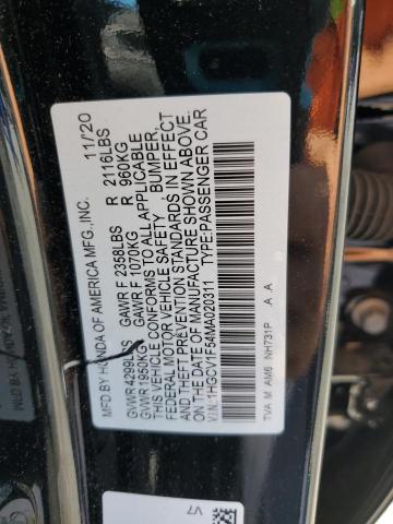 2021 HONDA ACCORD EXL - 1HGCV1F54MA020311