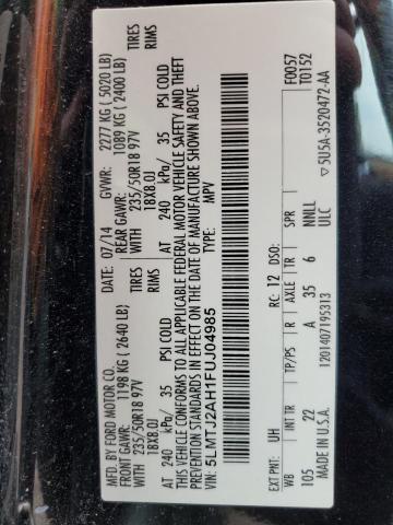2015 LINCOLN MKC - 5LMTJ2AH1FUJ04985