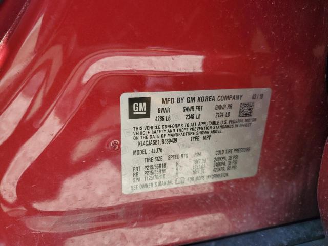 2018 BUICK ENCORE PRE - KL4CJASB1JB669439
