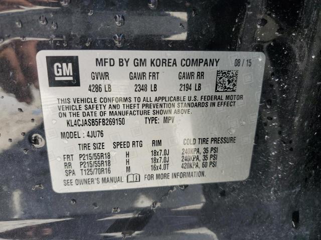 2015 BUICK ENCORE KL4CJASB5FB269150