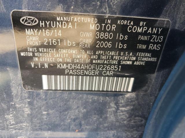 2015 HYUNDAI ELANTRA SE - KMHDH4AH0FU226851