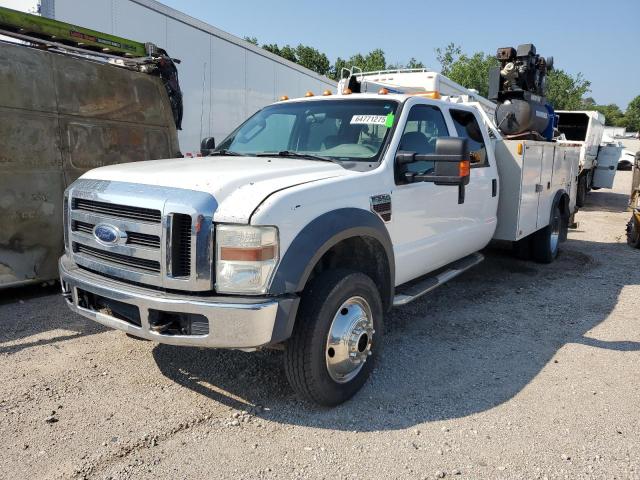 FORD F550 SUPER 2009 white crew cha diesel 1FDAW57R69EA32984 photo #1