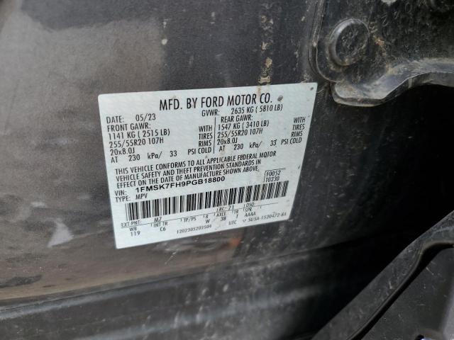 2023 FORD EXPLORER L - 1FMSK7FH9PGB18800