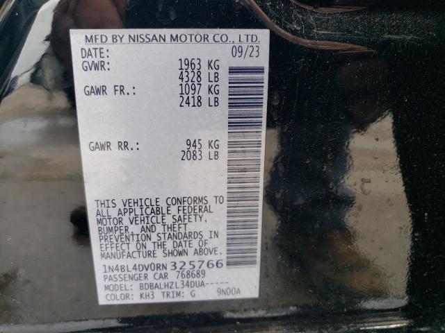 2024 NISSAN ALTIMA SV 1N4BL4DV0RN325766