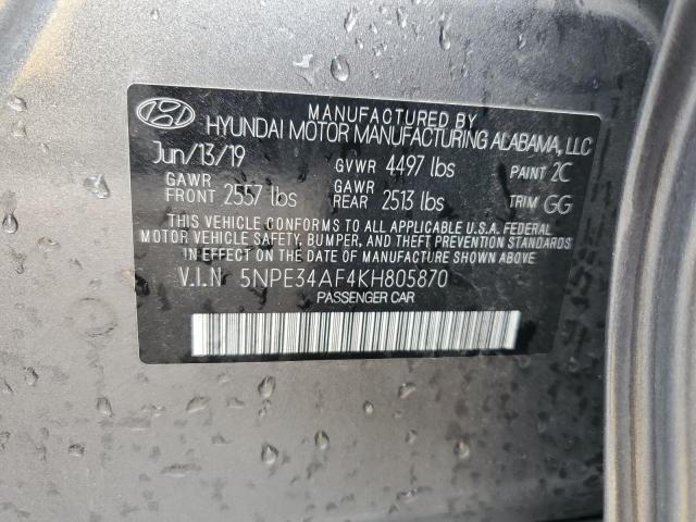 2019 HYUNDAI SONATA LIM - 5NPE34AF4KH805870
