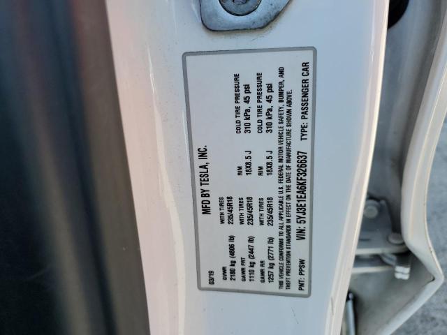 2019 TESLA MODEL 3 5YJ3E1EA6KF326637