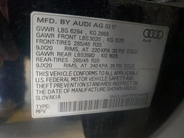 2017 AUDI Q7 PREMIUM WA1LHAF73HD049269