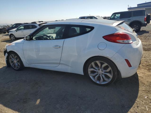 HYUNDAI VELOSTER 2015 white coupe 3d gas KMHTC6AD4FU238181 photo #3
