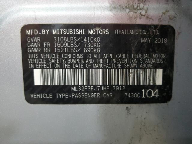 2018 MITSUBISHI MIRAGE G4 ML32F3FJ7JHF13912