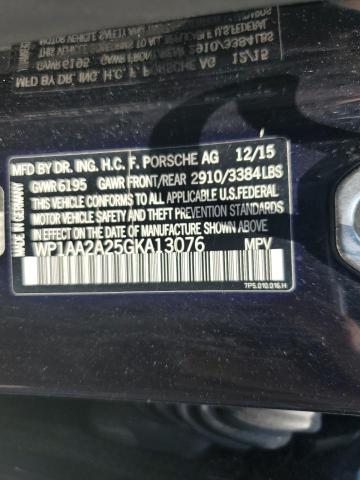 2016 PORSCHE CAYENNE WP1AA2A25GKA13076