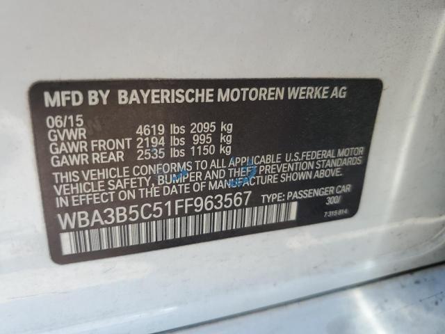 2015 BMW 328 XI SUL WBA3B5C51FF963567