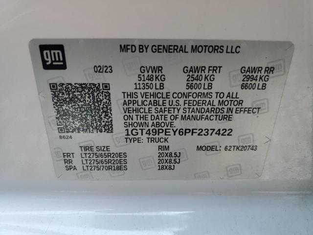 2023 PC SIERRA 2500HD CREW CAB AT4 - 1GT49PEY6PF237422