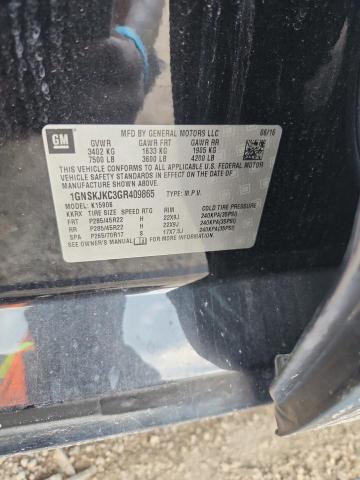 2016 CHEVROLET SUBURBAN K 1GNSKJKC3GR409865