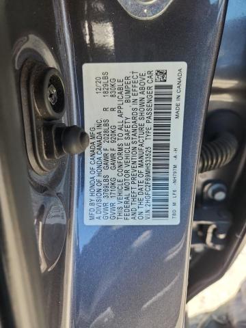 2021 HONDA CIVIC LX 2HGFC2F69MH533525