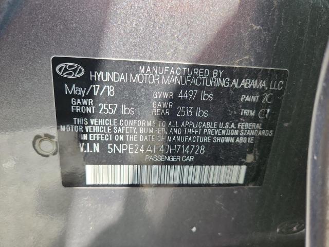 2018 HYUNDAI SONATA SE 5NPE24AF4JH714728