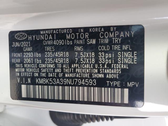 2022 HYUNDAI KONA LIMIT KM8K53A39NU794593