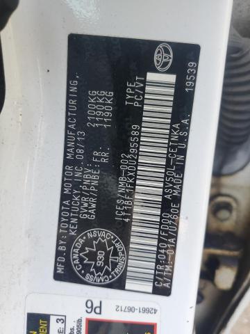 2013 TOYOTA CAMRY L - 4T1BF1FKXDU295589