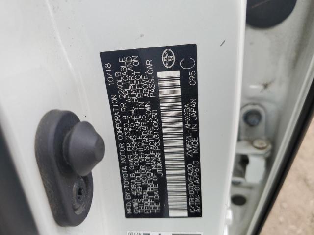 2018 TOYOTA PRIUS PRIM JTDKARFP3J3100530
