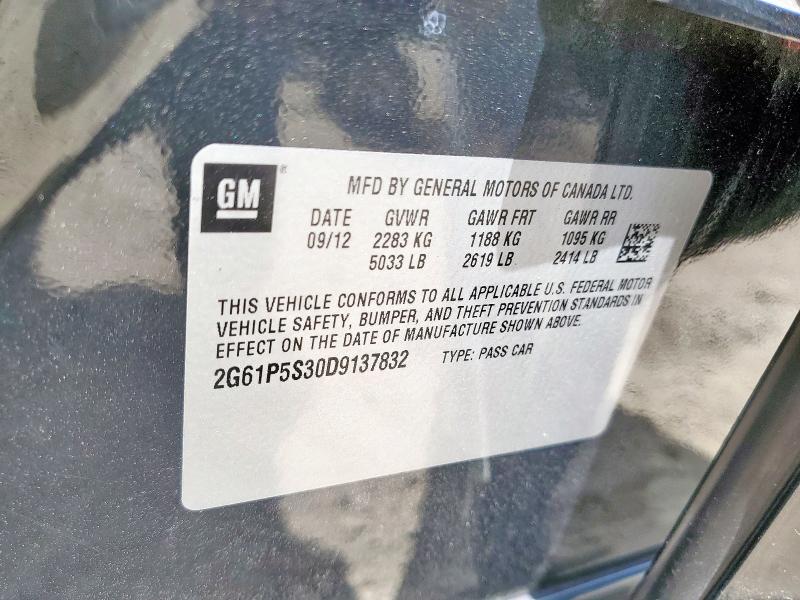 2013 CADILLAC XTS LUXURY - 2G61P5S30D9137832