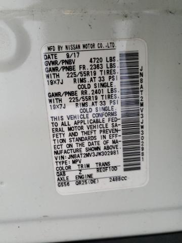 2018 NISSAN ROGUE S JN8AT2MV3JW302981
