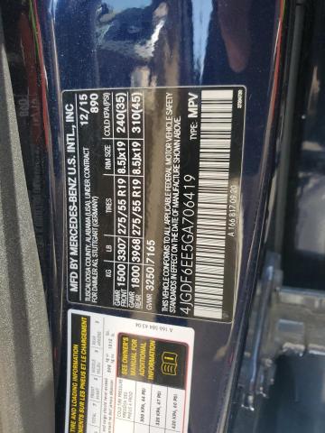 2016 MERCEDES-BENZ GL 450 4MA 4JGDF6EE5GA706419