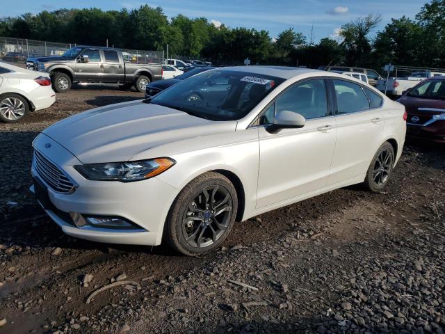 FORD FUSION SE 2018 white  gas 3FA6P0H70JR112974 photo #1