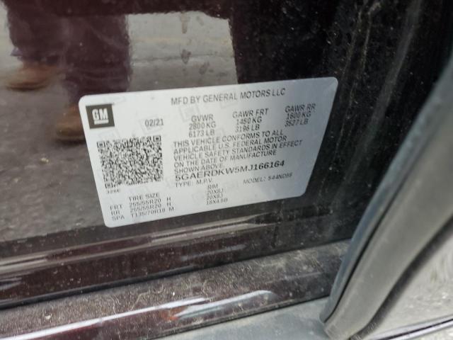 2021 BUICK ENCLAVE AVENIR 5GAERDKW5MJ166164