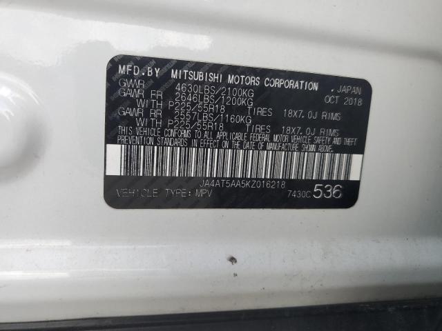 2019 MITSUBISHI ECLIPSE CR JA4AT5AA5KZ016218