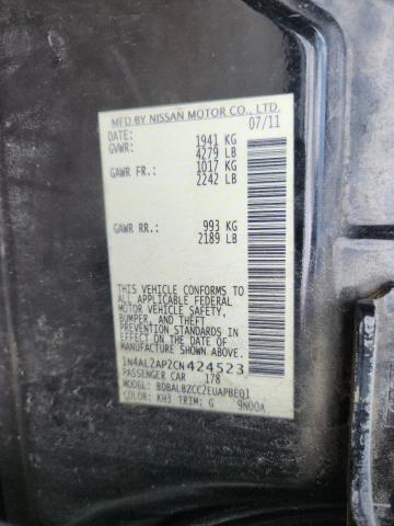 2012 NISSAN ALTIMA BAS - 1N4AL2AP2CN424523