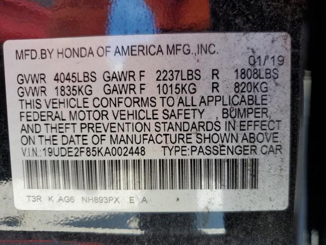 2019 ACURA ILX PREMIU 19UDE2F85KA002448