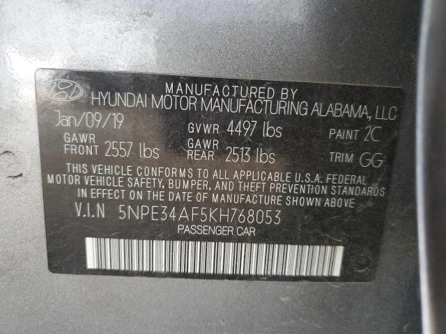 2019 HYUNDAI SONATA LIM - 5NPE34AF5KH768053