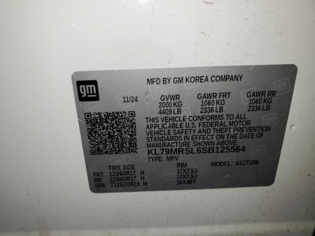 2025 CHEVROLET TRAILBLAZE KL79MRSL6SB125564