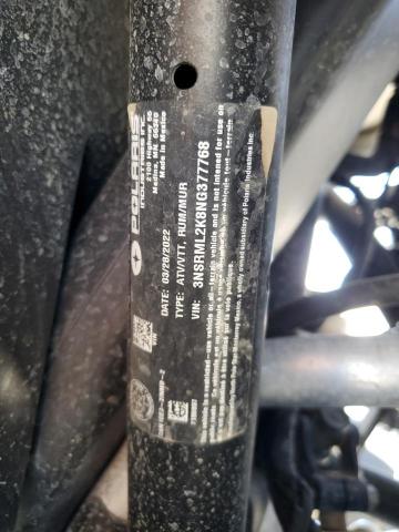 2022 POLARIS RZR PRO R 3NSRML2K8NG377768