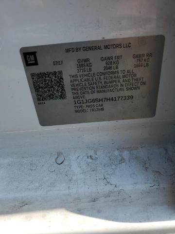 2017 CHEVROLET SONIC - 1G1JG6SH7H4177339